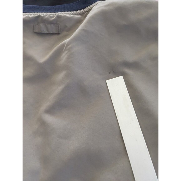 Big Dogs Golf Windbreaker Size Medium Tan Long Sleeves Pockets Lined *Flaw - Picture 9 of 10